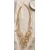 Long Wire Statement Bib Necklace