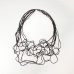 Short Wire Statement Bib Necklace