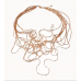 Short Wire Statement Bib Necklace