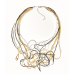 Short Wire Statement Bib Necklace