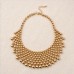 Statement Beaded Bib Necklace 