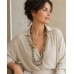 Starfish Layered Beaded Statement Necklace