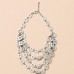 Square Multi-Strand Statement Necklace