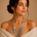 Square Multi-Strand Statement Necklace