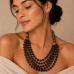 Layered Boho Beaded Statement Necklace