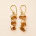 Carnelian Gemstone Necklace with Baroque Pearl & Optional Earrings