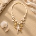 Statement Starfish Charm Necklace