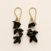 Black Onyx Gemstone Necklace with Baroque Pearl & Optional Earrings