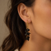  Black Onyx Gemstone Necklace with Baroque Pearl & Optional Earrings