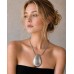 Oval Statement Pendant Necklace