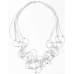 Beaded Wire Statement Necklace