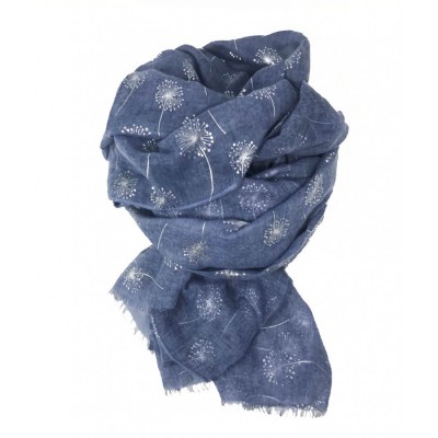 Scarf-Denim Blue Dandelion