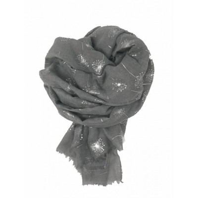 Scarf-Silver Grey Dandelion