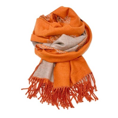 Mulberry Tree Wool Blend Orange/Beige