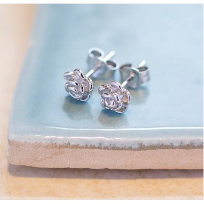 Rose stud earrings